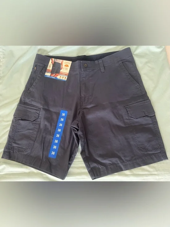Copper & Oak Supply Co. Men's Blue Venture Ripstop Cargo Shorts - Picture 7 of 7